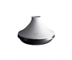 Emile Henry EH779566 Tajine Delight Céramique Induction, 4 litres, Blanc