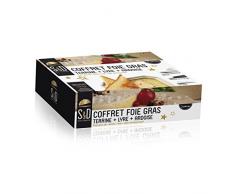 Saveur et Degustation KDO8563 Coffret Foie Gras TERRINE + Lyre + Ardoise, Acier Inoxydable, Multicouleur