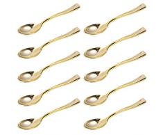 Hemoton 48 Pcs Cuillères en Plastique Jetable Cuillère à Dessert Fête Vaisselle Fournitures de Fête pour Pudding Cupcake Crème Glacée