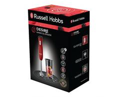 Russell Hobbs 24690-56 Mixeur Plongeant Desire, Bol 500ml, Lames Robustes, 2 Vitesses, Anti-Eclaboussure