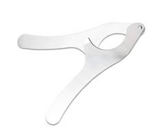 RENNICOCO Coupe-oursin en Acier Inoxydable pour Fruits de mer, Silver, 23x11 cm