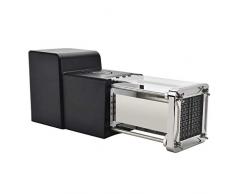 Sopito Electrique Coupe Frites, Professionnel Électrique Coupeur de Frites Inoxydable Acier Coupe-Pommes de Terre électrique avec Lames 1/2-inch pour Accueil et Commercial Utilisation