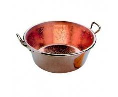 Mallard Ferrière - Bassine à Confiture Lourde Cuivre Martelé - 36 Centimètres