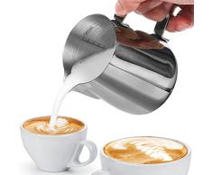 BlueBeach® Acier Inoxydable 350ml Pot à Lait pour Café Mousse de Lait