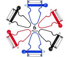 6 Pièces Éplucheur de Légumes Multi-Fonctionnel Julienne Éplucheur Coupe-Légumes Fruits Trancheur pour Cuisine à la Maison