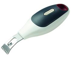 Zyliss ZE980089 Zesteur et canneleur pour agrumes, acier inoxydable, Gris et blanc