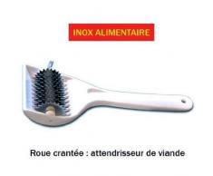 Attendrisseur de viande - trancheur 2 cylindres - inox