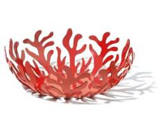 A di Alessi ESI01/29 R Mediterraneo Corbeille à Fruits - Rouge - 29 cm