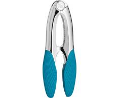 Trudeau 5050842 Pince à Crustacés, Acier Inoxydable, INOX et Bleu, 10 x 25 x 20 cm