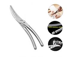 Meiyijia - Ciseaux à Volaille Cisailles Cuisine, Acier Inoxydable Ciseaux Multi-usages avec Fonction Décailles de Poisson Raclantes, Ciseaux à usages Multiples pour Les tâches Lourdes de Cuisine