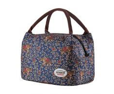 Aosbos Sac Isotherme Femmes Lunch Bag Partable Cabas Thermique pour Déjeuner 8,5L