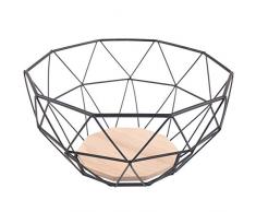 Chefarone Corbeille à fruits - Panier à fruit - Multifonctionnel - Décoration pour le comptoir de la cuisine (26 x 26 x 12 cm)