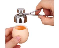 DERCLIVE Décapsuleur de Coquille de Coupe-Oeuf en Acier Inoxydable Outil Idéal pour La Coquille Doeuf à La Coque