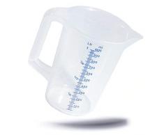 Boîte résistant conique mesure fermé poignée maßbecher verre doseur 1 l