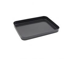 anaan Mimas Plateau de Service Plateau à Bijoux Métal Acier Inoxydable revêtu Plateau pour Bougie café déjeuner décoration rectangulaire 25x19x2.5 cm (Noir)