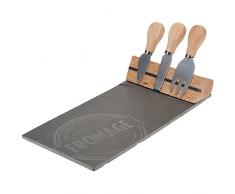 Plat à fromage - Ardoise - 3 coûteaux