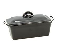 TheKitchenette 2940455 Terrine à Couvercle Noir, avec Presse, 600 GR