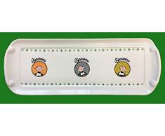 bricabreizh Plat à Cake becassine 3 têtes 38 x 15 cm