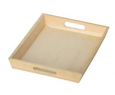 Artemio VIPB2535 Plateau Rectangle, Bois, Beige, 25 x 35 x 4,5 cm