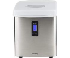 H.Koenig Machine à glaçons KB15, 15kg en 24h, 3 tailles de glaçons automatique électrique compact portable sans installation silencieuse 3,3L, Cube de glace rapide prêt en 13min, A poser sur comptoir