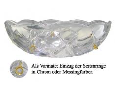 Coupelle bobèche en cristal pour luminaires, diamètre 100mm