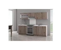 Cuisine complete broceliande 240cm chene fonce