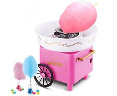 Machine à Barbe à Papa,500W Électrique Candy Floss Maker pour Maison et Fete Foraine Anniversaire Enfant (Rétro Rose)