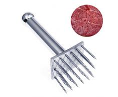 Vankcp Outil dattendrisseur de viande professionnel avec 28 lames en acier inoxydable pour bœuf, porc, poulet