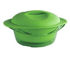 MASTRAD - Cuit Vapeur - Cuisson Micro-Onde - Conservation - Cuisson Saine & Rapide dun Repas Complet - PrÃ©serve le GoÃ»t et les Nutriments - 3,2L - Vert