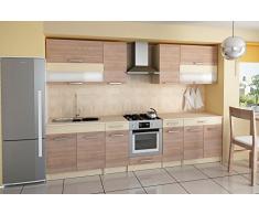 tendencio Cuisine complète de 3m20 Elise Beige Couleur Poire Chocolat