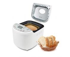 Leogreen Machine à Pain 19 Programmes, Machine a Pain Automatique pour Pain sans Gluten, Brioche, Confiture, Gâteaux, Appareil Pain 3 Degrés De Brunissement Réglable et 3 Taille du pain 1.0/1.5/2.0LB