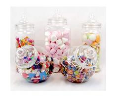 Topstar 5 Grands bocaux à Bonbons Vintages de Style Victorien Ensemble de bocaux pour Bonbons et Buffet de Bonbons Lot pour fête