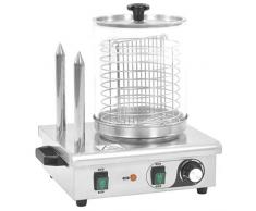 vidaXL Appareil Hot-dog 2 Tiges Acier Inoxydable 500 W Cuisine Cuisson Machine