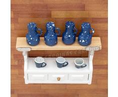 Odoria 1:12 Miniature Armoire murale vaisselier de cuisine avec 3 crochets Meubles de Maison de Poupées