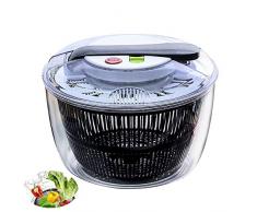 Essoreuse à salade, légumes grande capacité Spinner avec bec verseur Passoire, salade déshydrateur presse type, nettoyage rotatif Séchoirs outil pour la maison