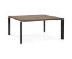Alterego Table de réunion / bureau bench 'XLINE SQUARE' en bois finit