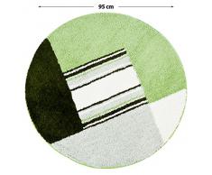 Tapis de bain Jonas certifié Oeko-Tex 100 et lavable | poil très doux | plusieurs tailles au choix - 95cm (rond)