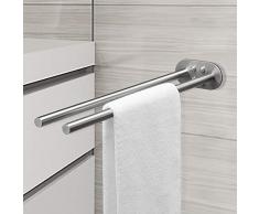 HBlife Porte Serviettes Acier inoxydable Porte-Serviettes 40 CM Murale avec vis Serviette Barre À Serviettes Barre Acier Inox