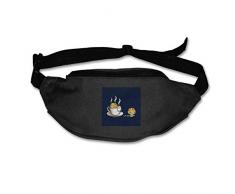 HKUTKUFGU Sac Banane pour Homme et Femme Motif Cookie Jacuzzi Poche de Voyage Sac Banane pour Course à Pied, Cyclisme, randonnée, entraînement