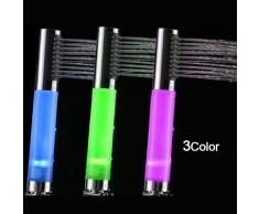 Sonline Douchette Douche Pommeau Lumineux LED 3 Couleur Pour Salle de Bain