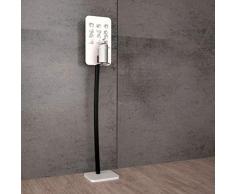 Q&B Grafiche Colonne pour gel lave mains modèle 3 lampadaire totem pour gel noir lave mains