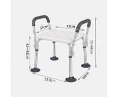 Portable Non-Slip réglable Douche et baignoire Tabouret Banc Cadre en aluminium