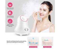 Nano Ionic Vapeur Visage Vaporisateur, Sauna Spa Facial Pulvérisateur pour la Beauté, Crème Hydratante, Pores Ouverts, Soin de la Peau