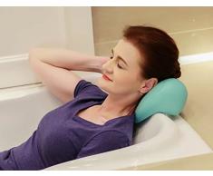 ObboMed® HB-1100 Coussin de bain de luxe avec Contour ergonomique waterproof en forme de cœur , support pour le cou et la tete pour bain , baignoire , jacuzzi, bain de spa maison