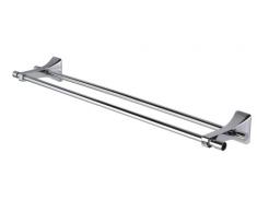 Haceka 1143623 Porte Serviette Double Barres Fixes Art Déco Acier