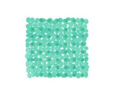 Tapis de fond de bain casa pura® Bubble vert antidérapant | pour douche, 3 tailles | sans PVC/latex, antiglisse | 68x36cm (ovale)