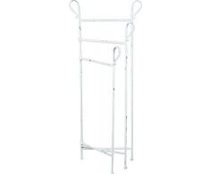 PORTE-SERVIETTES EN FER BLANC 44x39x103 CM