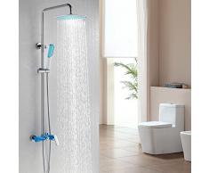Mangeoo Multifonctionnel lumineux bleu douche chaude et froide