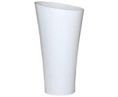 Bernstein Badshop Lavabo colonne totem PB2198 - Ø 50 x 90cm - blanc - Solid Stone