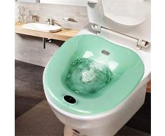 AQzxdc Bain Bidet portatif, Traitement des Patients hémorroïdes pour Les Femmes Enceintes, au-Dessus de la Toilette, Bain de trempage périnéal, Baignoire Sabot